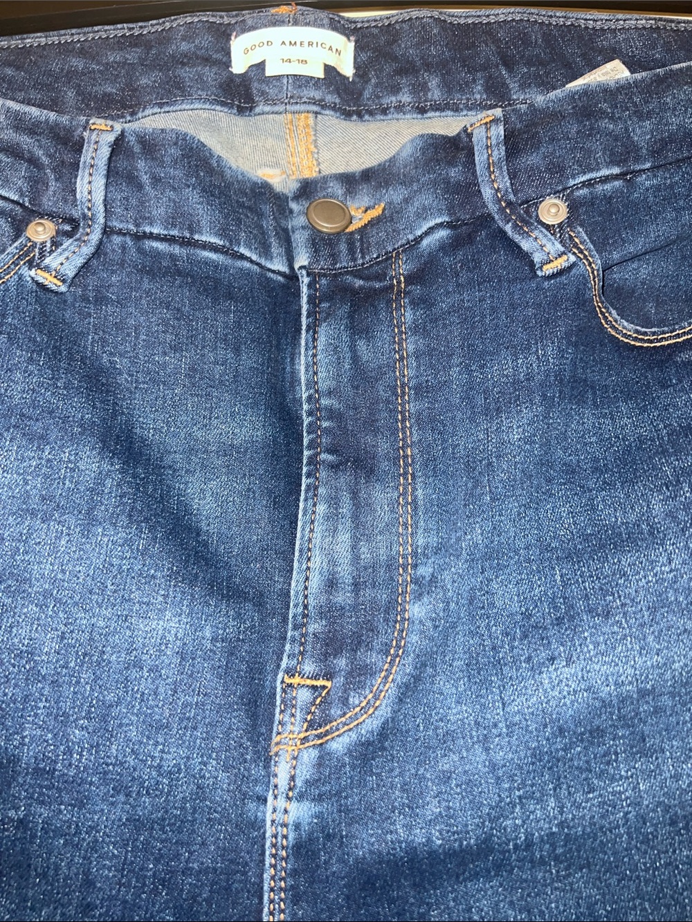 Good American Women's Dark Blue Stretch Denim Jeans - Picture 4 of 8